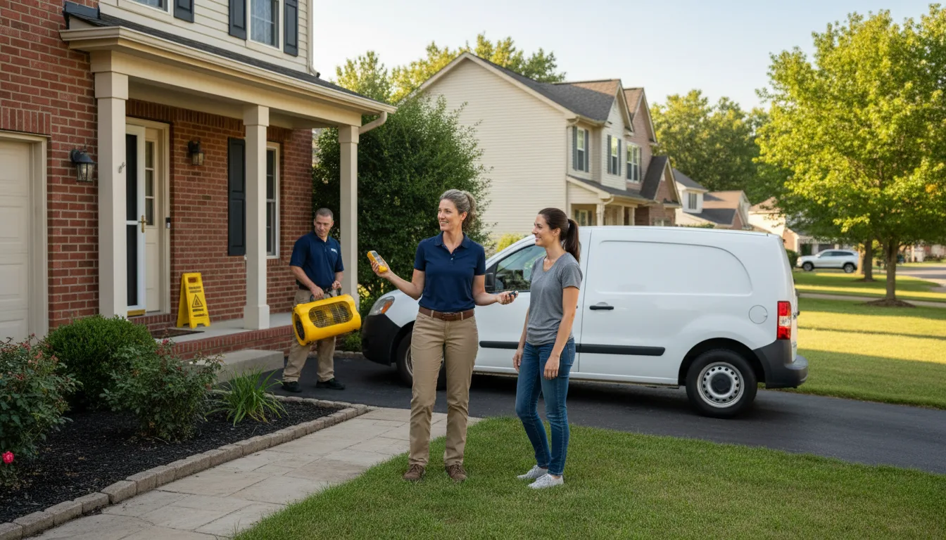 Water restoration image for Dehumidification And Cleanup Services in Pomona, KS